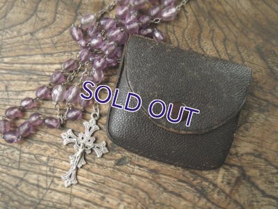 画像9: アメジストカラーのアンティークロザリオ