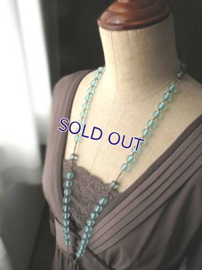 画像3: アクアマリンカラーの大珠ロザリオ