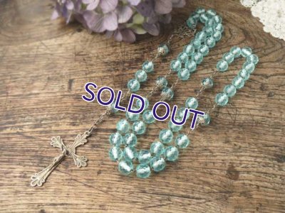 画像4: アクアマリンカラーの大珠ロザリオ
