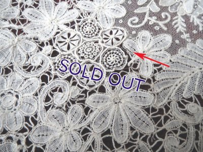 画像8: ブリュッセルミックスレースのアンティークカラー