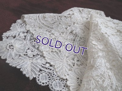 画像12: ブリュッセルミックスレースのアンティークカラー