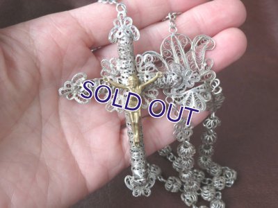 画像14: シルバーフィリグリーのロザリオ