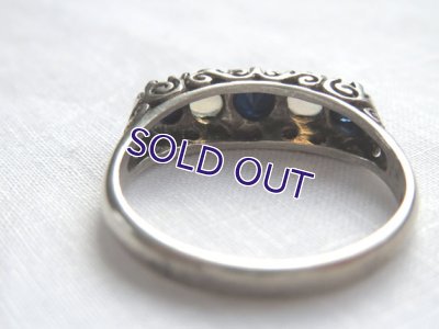 画像5: サファイアとオパールのシルバーリング