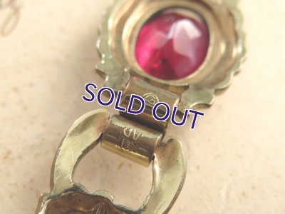 画像10: クランベリーガラスのブレスレット