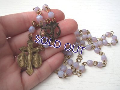 画像7: オパールセントガラスのロザリオ