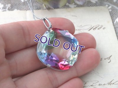 画像6: 特大アイリスガラスのペンダント スクエア