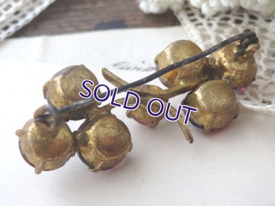 画像7: アイリスガラス クローバーブローチ