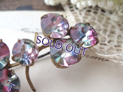 画像5: アイリスガラス クローバーブローチ