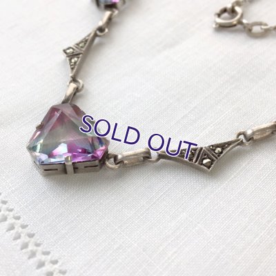 画像7: アイリスガラスアールデコネックレス