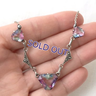 画像9: アイリスガラスアールデコネックレス