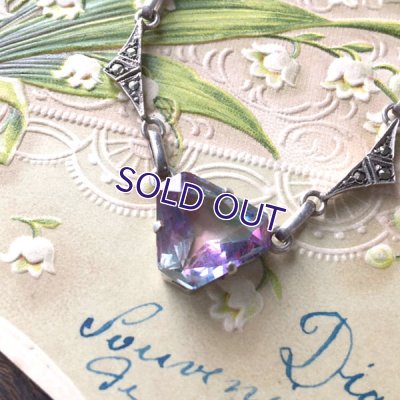 画像3: アイリスガラスアールデコネックレス