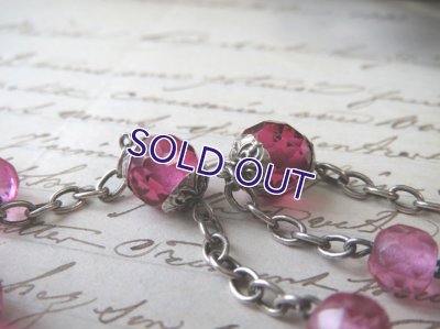 画像5: フューシャピンクガラスのロザリオ