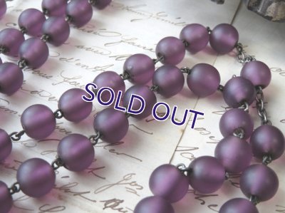 画像4: フロストアメジストガラスのロザリオ