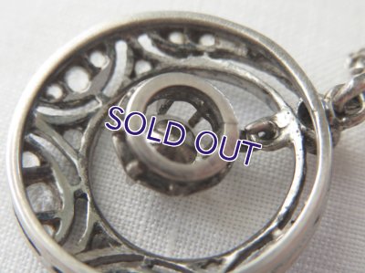 画像9: ミル打ち透かし細工のシルバーペンダント