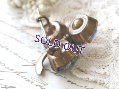 画像7: アイリスガラスのクローバーブローチb