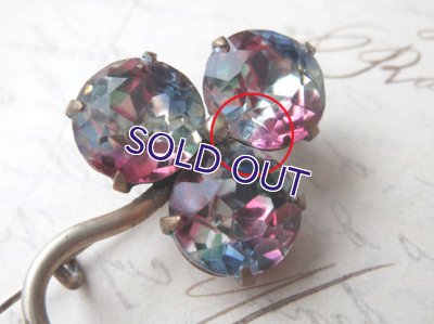 画像4: アイリスガラスのクローバーブローチc