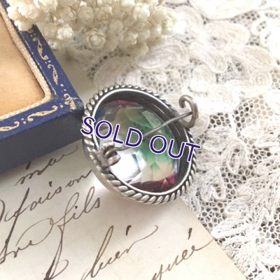 画像11: アイリスガラスの一粒ブローチb