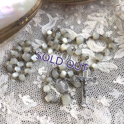 画像14: マザーオブパールのロザリオケースセット