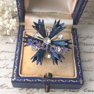 画像11: ブルーのメタルブローチセット