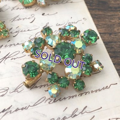 画像4: ウラン含グリーンガラスのブローチセット