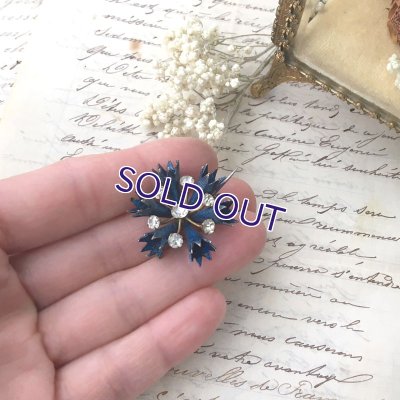 画像14: ブルーのメタルブローチセット