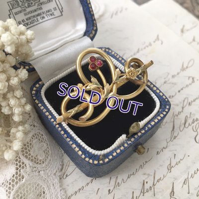 画像5: ORIA ラバーズノットのゴールドブローチ