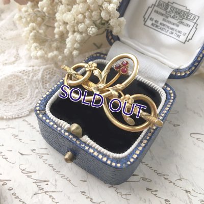 画像7: ORIA ラバーズノットのゴールドブローチ