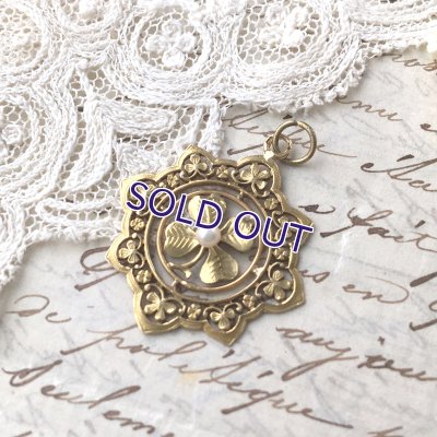 画像4: K18クローバーの透かし細工ペンダントb