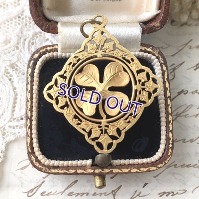 画像3: K18クローバーの透かし細工ペンダントa