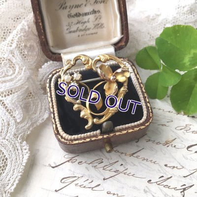 画像8: シードパールとクローバーのハートブローチ