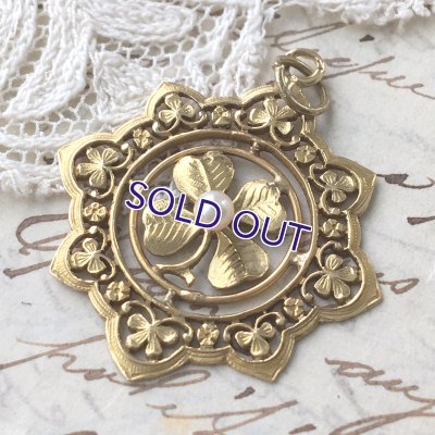 画像5: K18クローバーの透かし細工ペンダントb