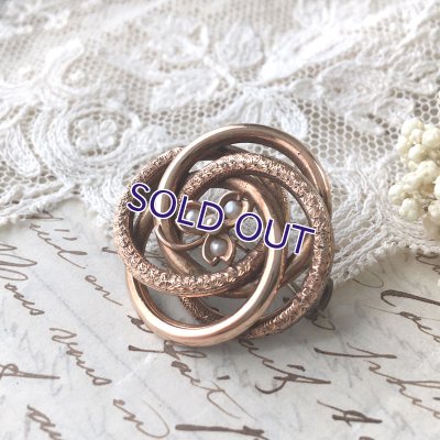 画像5: クローバーとパールのラヴァーズノットブローチ