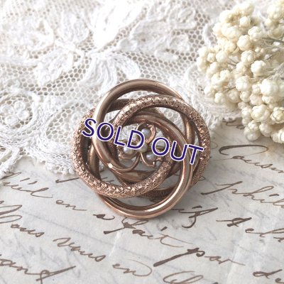 画像6: クローバーとパールのラヴァーズノットブローチ