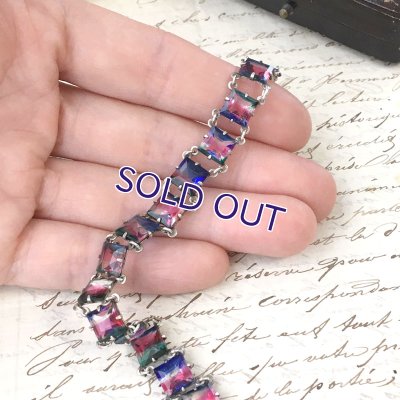 画像8: スクエアアイリスガラスのブレスレット