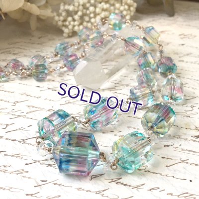 画像3: アイリスガラスのビーズネックレス