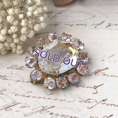 画像4: アイリスガラスとクリアガラスのブローチ