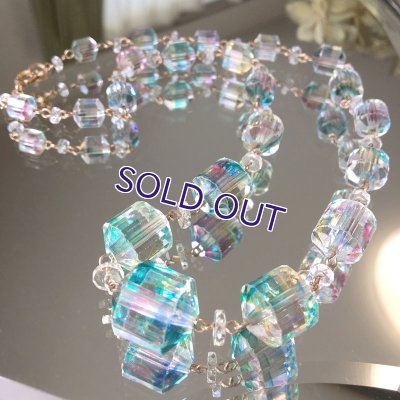 画像10: アイリスガラスのビーズネックレス