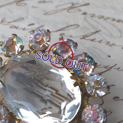 画像10: アイリスガラスとクリアガラスのブローチ