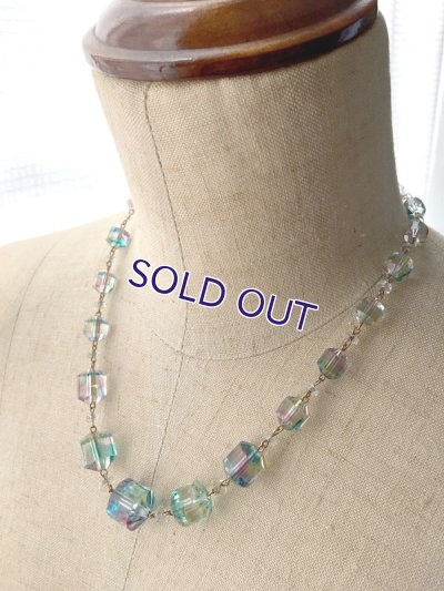 画像11: アイリスガラスのビーズネックレス