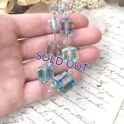 画像9: アイリスガラスのビーズネックレス