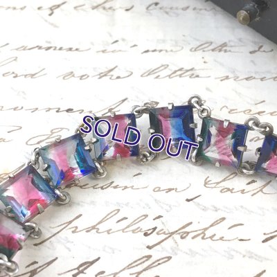 画像5: スクエアアイリスガラスのブレスレット