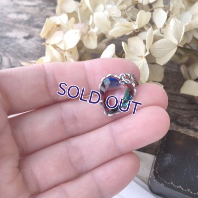 画像11: アイリスガラスのハートペンダント