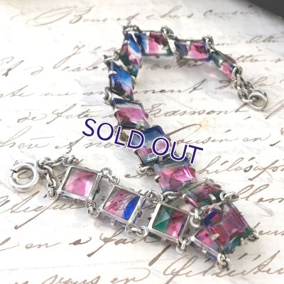 画像3: スクエアアイリスガラスのブレスレット