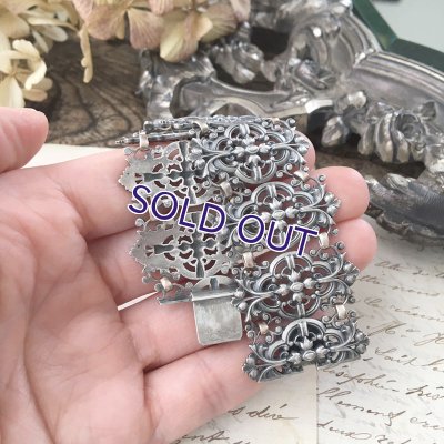 画像10: ロココ様式のシルバーブレスレット