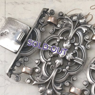 画像7: ロココ様式のシルバーブレスレット