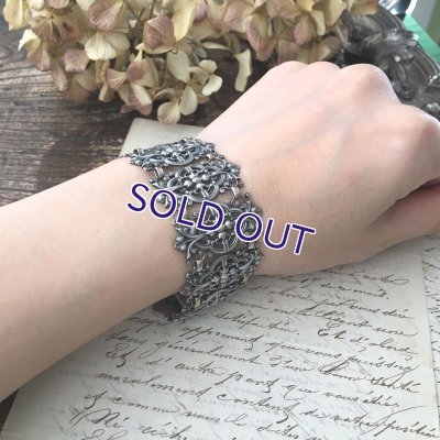 画像6: ロココ様式のシルバーブレスレット