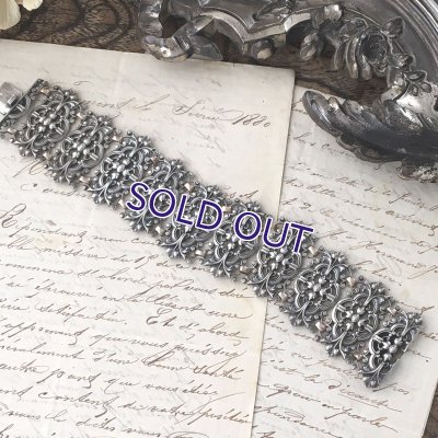 画像4: ロココ様式のシルバーブレスレット