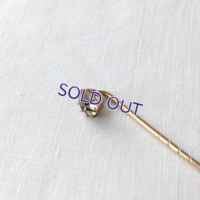 画像7: ベルリンガラスのクラヴァットピンB（クリア×ブラック）