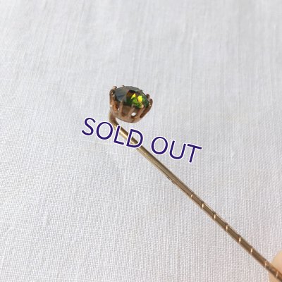 画像7: ベルリンガラスのクラヴァットピンＡ（グリーンイエロー）