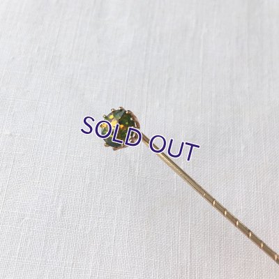 画像4: ベルリンガラスのクラヴァットピンＡ（グリーンイエロー）